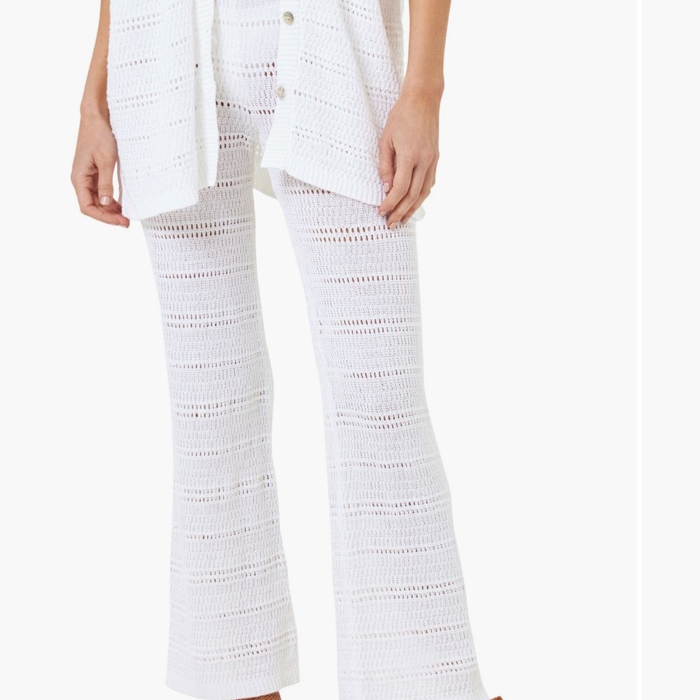LSPACE Marbella open stitch cover-up pants